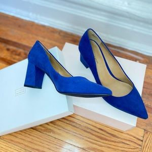 14th&union navy faux suede shoes